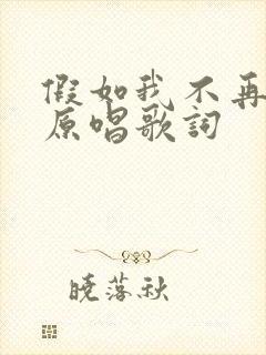 假如我不再善良原唱歌词