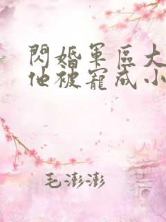 闪婚军区大佬后他被宠成小娇妻小说免费阅读