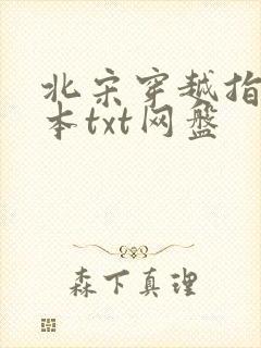 北宋穿越指南全本txt网盘