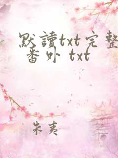 默读txt完整 番外 txt