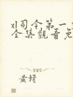 xl司令第一季全集观看免费