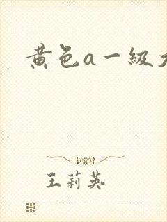 黄色a一级大片