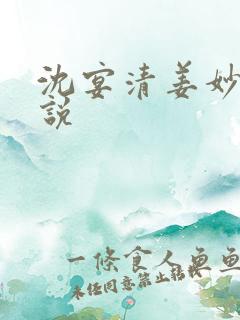 沈宴清姜妙 小说
