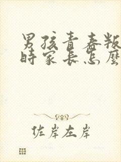 男孩青春叛逆期时家长怎么办