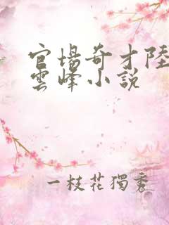 官场奇才陆羽刘云峰小说