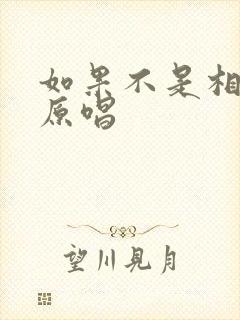 如果不是相信你原唱