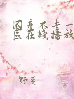 国产不卡一区二区在线播放