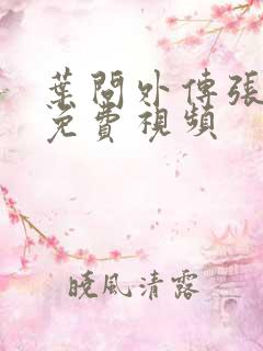 叶问外传张天志免费视频