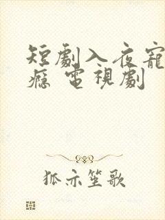 短剧入夜宠她上瘾 电视剧