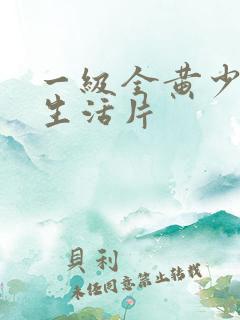 一级全黄少妇色生活片