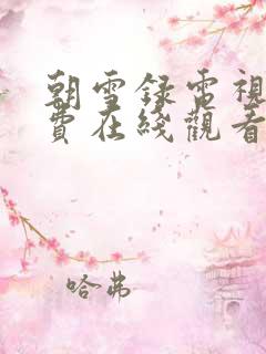 朝雪录电视剧免费在线观看