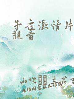 午夜激情片在线观看