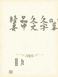 精品久久aⅴ人妻中文字幕