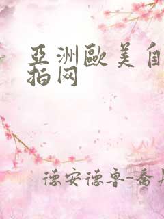 亚洲欧美自拍偷拍网