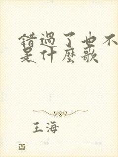 错过了也不遗憾是什么歌