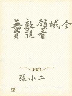 无敌领域全集免费观看