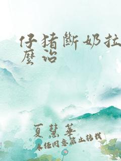 仔猪断奶拉稀怎么治