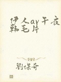 伊人av午夜日韩毛片