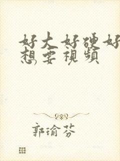 好大好硬好爽好想要视频