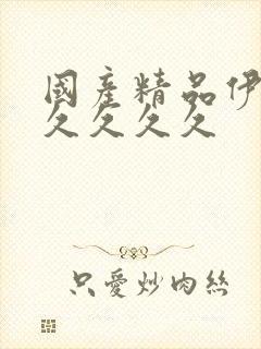 国产精品伊人久久久久久