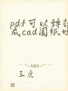 pdf可以转换成cad图纸吗