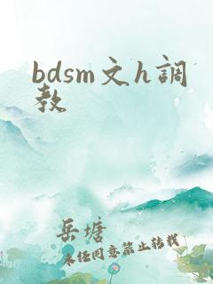 bdsm文h调教