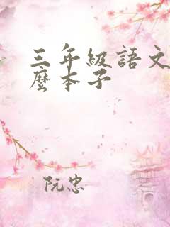 三年级语文用什么本子