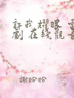 许我耀眼 电视剧 在线观看