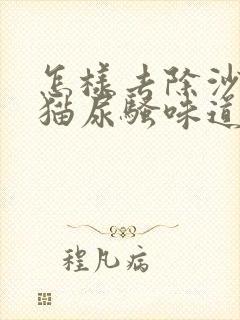 怎样去除沙发上猫尿骚味道