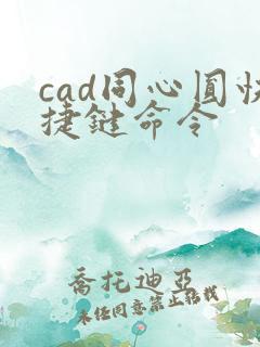 cad同心圆快捷键命令