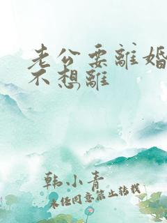 老公要离婚,我不想离