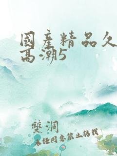 国产精品久久久高潮5