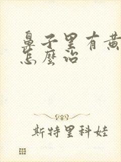 鼻子里有黄鼻涕怎么治