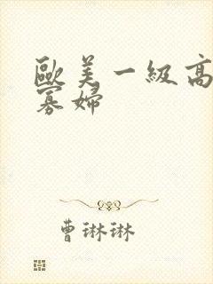 欧美一级高清黑寡妇