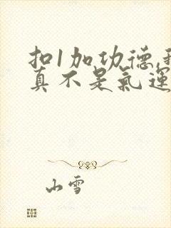 扣1加功德,我真不是气运之子笔趣阁