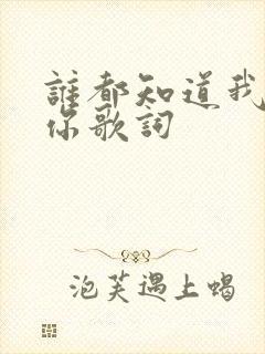 谁都知道我在想你歌词