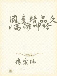 国产精品久久av高潮呻吟