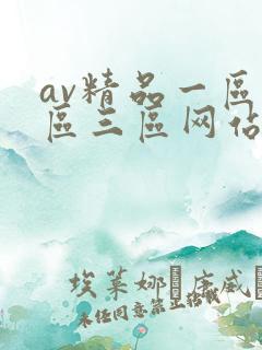 av精品一区二区三区网站