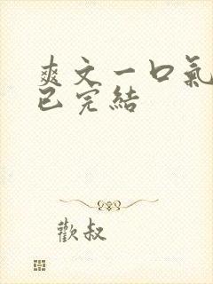 爽文一口气看完已完结