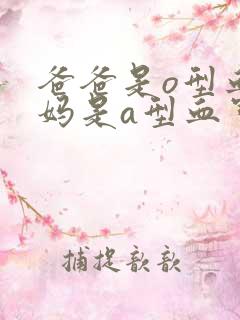 爸爸是o型血妈妈是a型血宝宝是什么血型