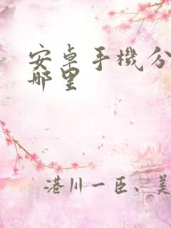 安卓手机分身在哪里