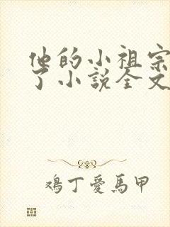 他的小祖宗甜爆了小说全文免费阅读