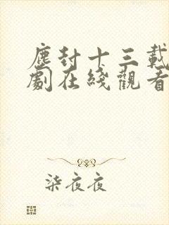 尘封十三载电视剧在线观看免费高清