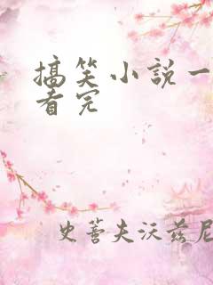 搞笑小说一口气看完