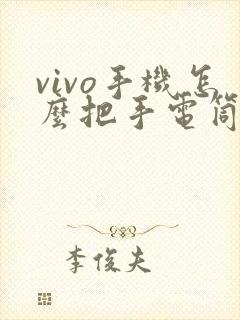 vivo手机怎么把手电筒放到锁屏页面