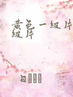 黄色一级片,一级片