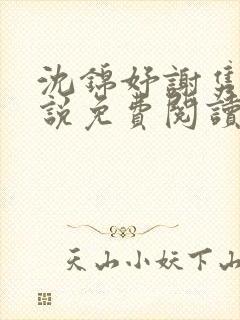 沈锦妤谢隽衍小说免费阅读最新章节