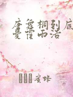 唐舞桐到底有多爱霍雨浩