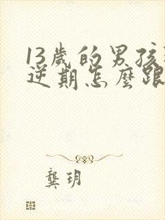 13岁的男孩叛逆期怎么跟他沟通