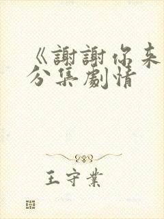 《谢谢你来了》分集剧情